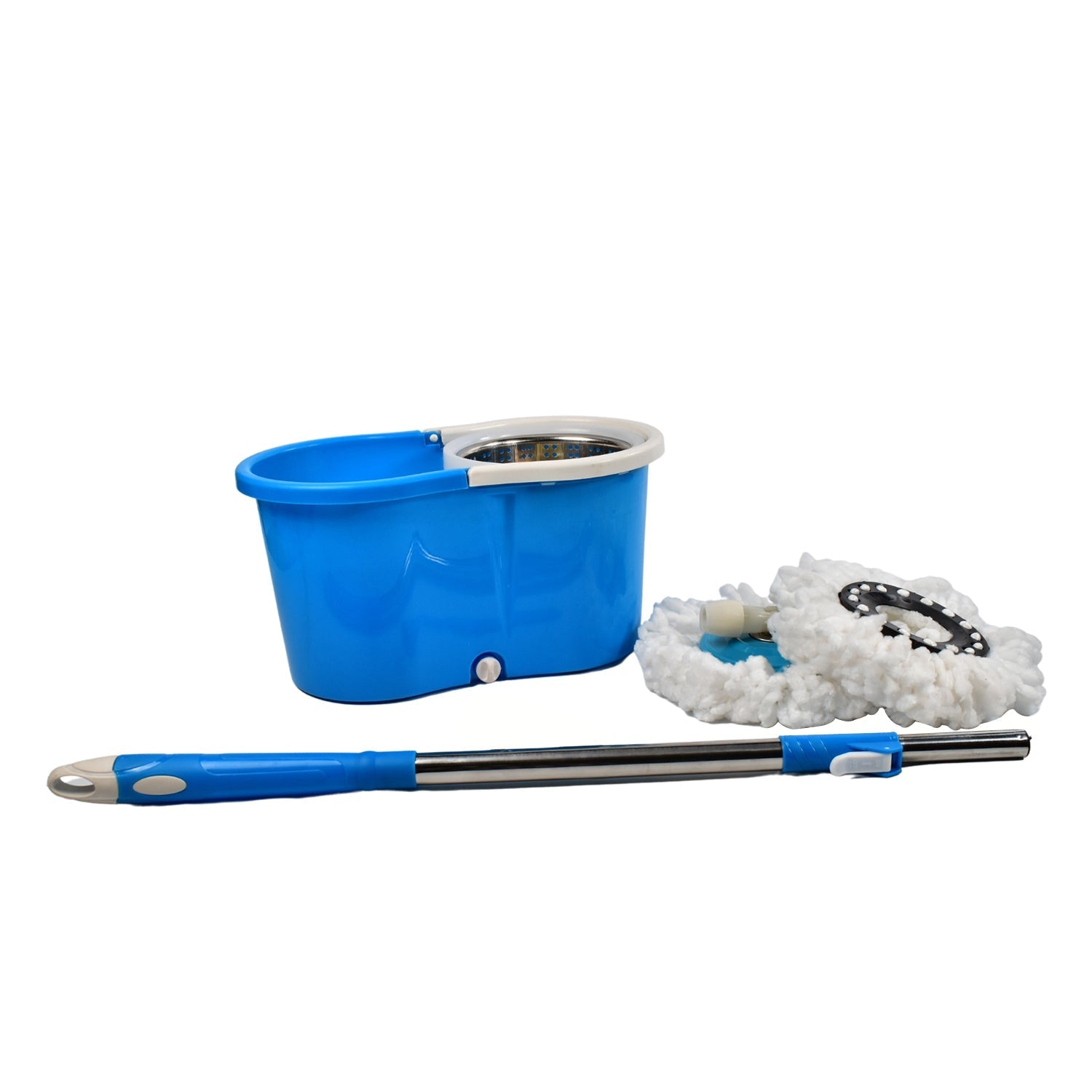 0837 Spin Floor Cleaning Easy Advance Tech Bucket Mop and Rotating Steel Pole Head with 2 Microfiber Refill Heads for Household Floor Cleaning (MOQ :- 25pc) DeoDap 0837 Spin Floor Cleaning Easy Advance Tech Bucket Mop and Rotating Steel Pole Head with 2 Microfiber Refill Heads for Household Floor Cleaning (MOQ :- 25pc) DeoDap